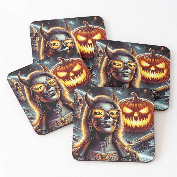 Item preview, Cyber Demoness Halloween Night Glow designed and sold by Voodoo Store Paranormal Collections.