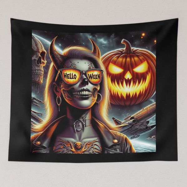 Item preview, Cyber Demoness Halloween Night Glow designed and sold by Voodoo Store Paranormal Collections.