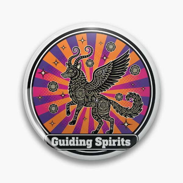 Item preview, Guiding Spirits Retro Alebrije | Mystical Spirit Animal Gift designed and sold by LoliDesignShop.