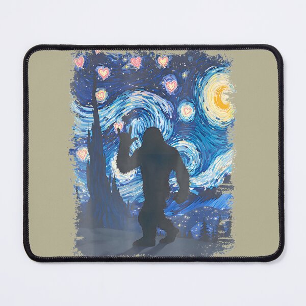 Item preview, Bigfoot Starry Night Valentine Heart Design By Merch, Limited Edition, Perfect Gift For You And Fri designed and sold by HALEYBEVERLY.