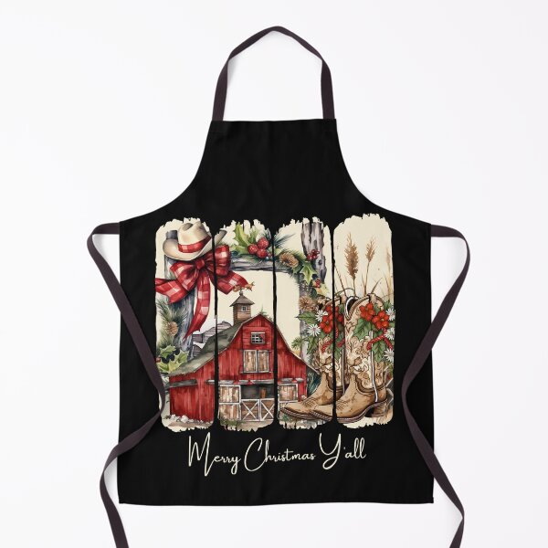Item preview, Western Merry Christmas Yall Barn Design designed and sold by MTJ-Mushrooms.