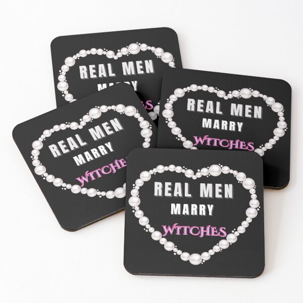 Item preview, Real Men Marry Witches - Bold Feminine Design designed and sold by ELIACREATIONS.