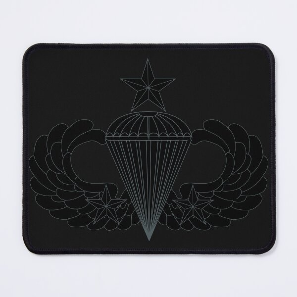 Item preview, Badge - Army - Parachutist - Senior - 2 Combat Star - Black - Metal X 300 designed and sold by Military Insignia Products.