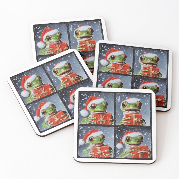 Item preview, Christmas Frog – Adorable Santa Frog Photobooth designed and sold by RockFireMerch.