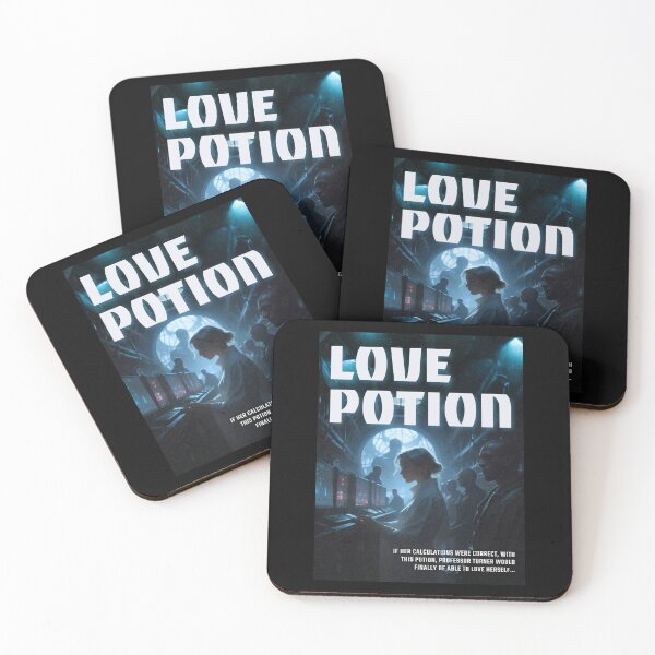 Item preview, Impostor Syndrome Pulp Parody Cover - "Love Potion" – Parody Sci-Fi Movie Poster About Self-Love designed and sold by Monkey Chéri Studio.