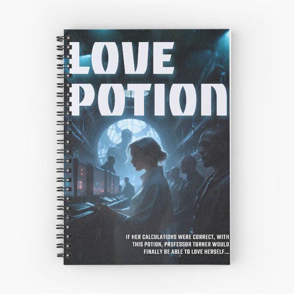 Item preview, Impostor Syndrome Pulp Parody Cover - "Love Potion" – Parody Sci-Fi Movie Poster About Self-Love designed and sold by Monkey Chéri Studio.