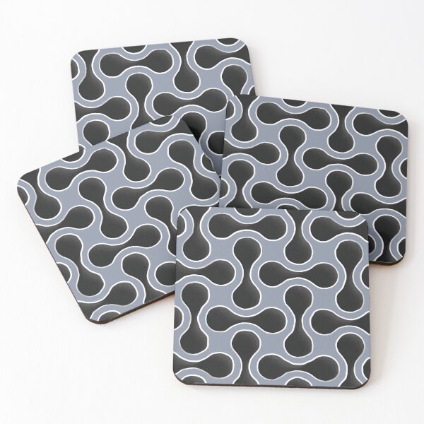 Item preview, Contrasting pattern in black and blue-grey designed and sold by AnnabellaRh.