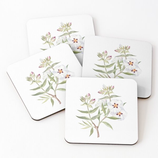Item preview, Rockrose Watercolor Painting designed and sold by Flowersforbear.