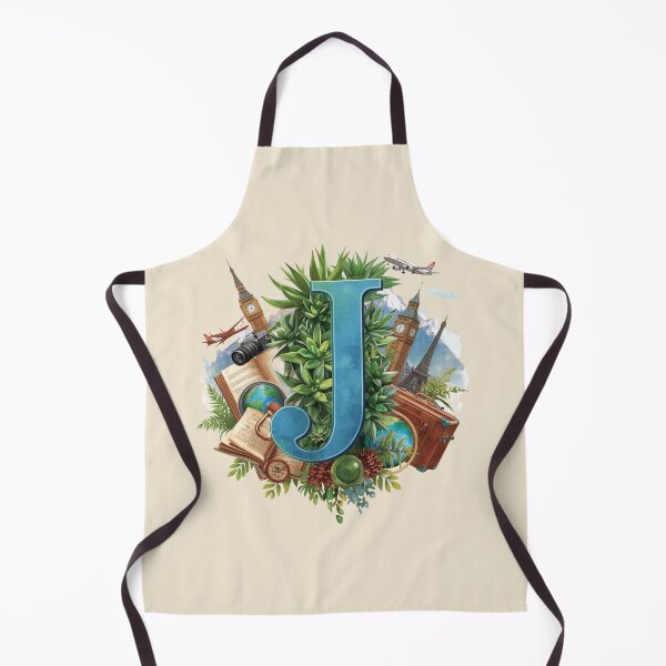 Item preview, Adventure Awaits – Vintage Travel Letter J Monogram | Wanderlust Globe & Airplane Design for Explorers and Dreamers designed and sold by AmenAlways.