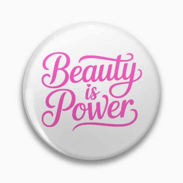 Artikelvorschau, Schönheit ist Macht! Rosa Girly-Zitat entworfen und verkauft von PMCreative.