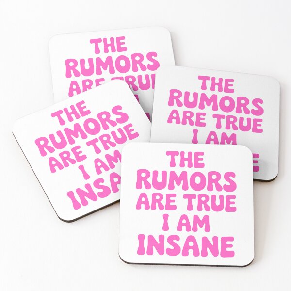 Item preview, The Rumors Are True I Am Insane! Pink Girly designed and sold by PMCreative.