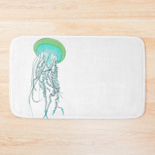 Item preview, Neon Blue Green Jellyfish designed and sold by jehb.creative.