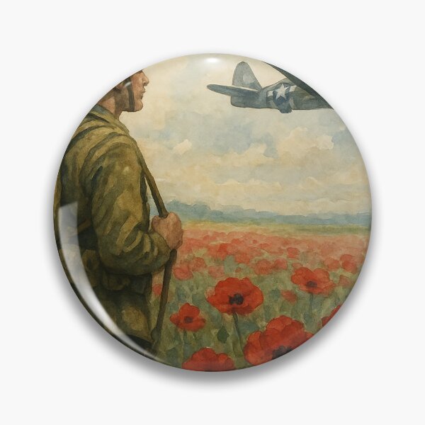 Item preview, Poppy Soldier and the P47 Thunderbolt designed and sold by Airpower Art.