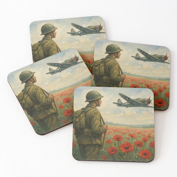 Item preview, Poppy Soldier and the P47 Thunderbolt designed and sold by Airpower Art.