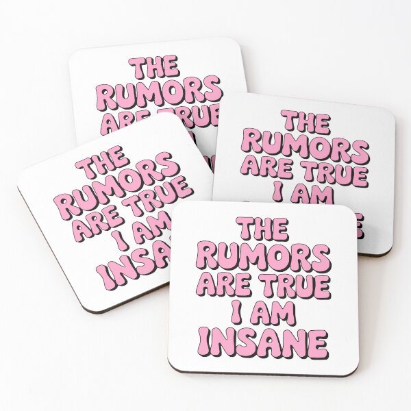 Item preview, The Rumors Are True I Am Insane! Pink Girlie designed and sold by PMCreative.