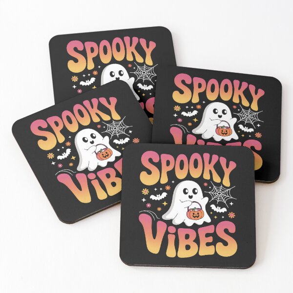 Item preview, Spooky Vibes Ghost Retro Groovy Halloween designed and sold by BakeryDozen.