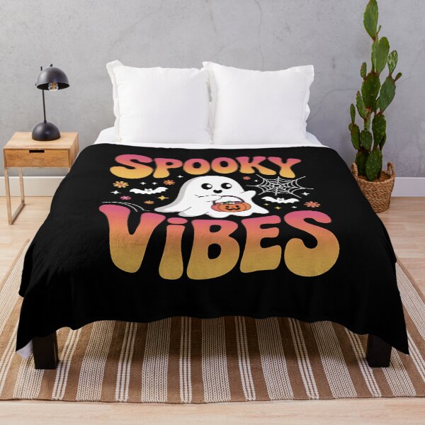 Item preview, Spooky Vibes Ghost Retro Groovy Halloween designed and sold by BakeryDozen.