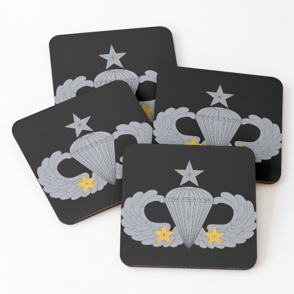 Item preview, Badge - Army - Parachutist - Senior - 2 Combat Star X 300 designed and sold by Military Insignia Products.