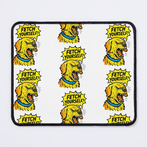 Item preview, Retriever shouting “Fetch Yourself!” comic art designed and sold by Tong4130.