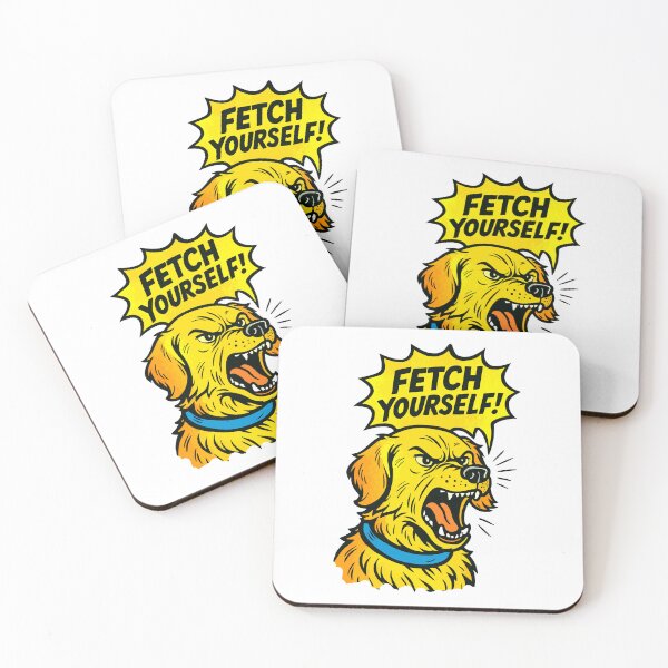 Item preview, Retriever shouting “Fetch Yourself!” comic art designed and sold by Tong4130.