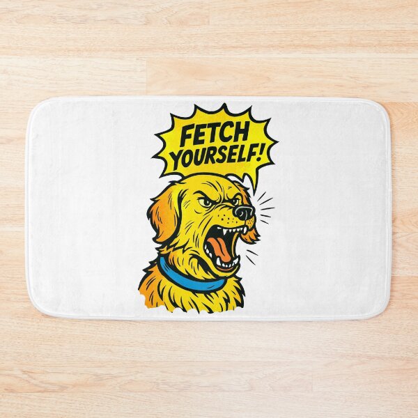 Item preview, Retriever shouting “Fetch Yourself!” comic art designed and sold by Tong4130.