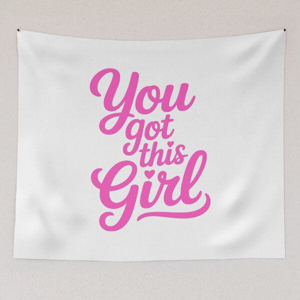 Item preview, You Got This Girl! Pink Girly Quote designed and sold by PMCreative.