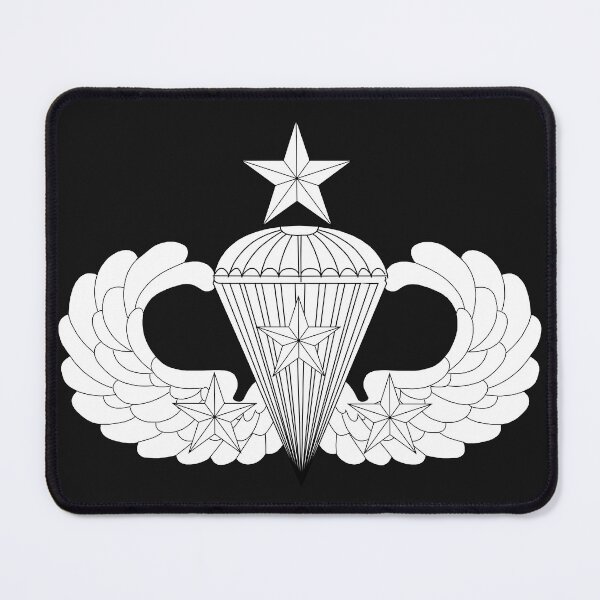 Item preview, Badge - Army - Parachutist - Senior - 3 Combat Star - LA X 300 designed and sold by Military Insignia Products.