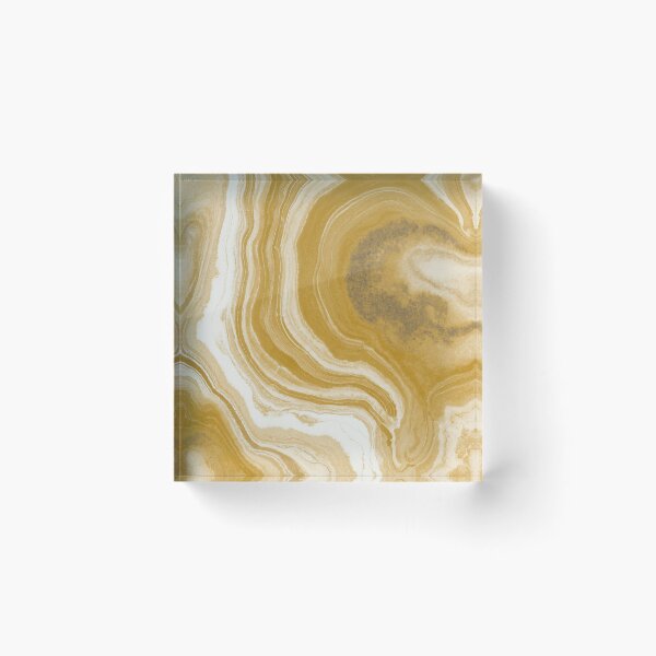 Item preview, Golden Flow - Abstract Wave Bands in Warm Earth Tones designed and sold by trajeado14.