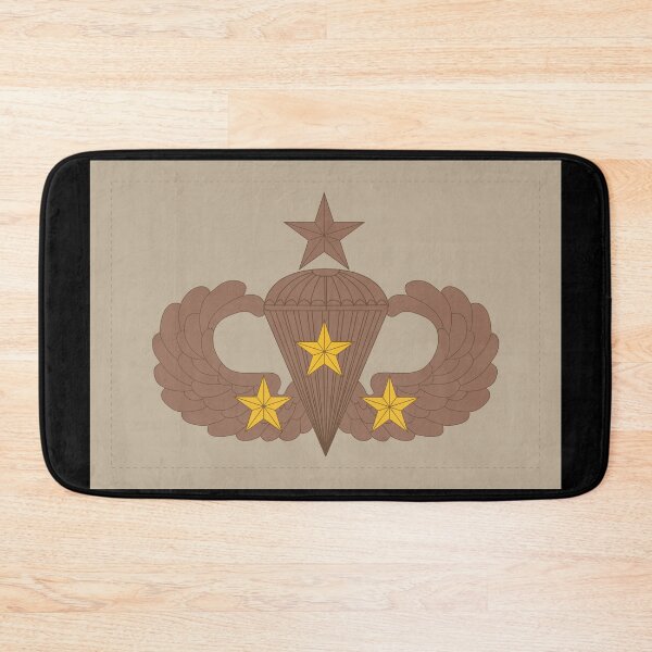 Item preview, Badge - Army - Parachutist - Senior - 3 Combat Star - Subdued - Desert X 300 designed and sold by Military Insignia Products.