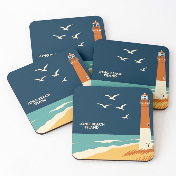 Item preview, Long Beach Island Travel Poster designed and sold by rogue-design.