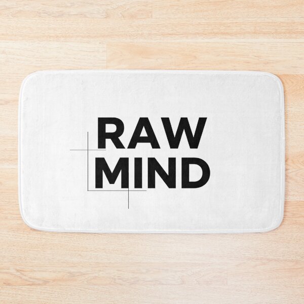Item preview, RAW MIND – Minimal Streetwear Quote designed and sold by Happyfreedom.