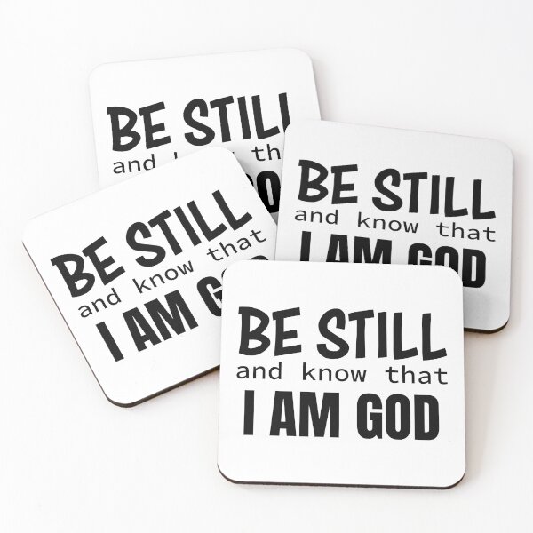 Item preview, Be Still And Know That I Am God | Inspirational Christian Quote Typography Design designed and sold by CrossCrafted.