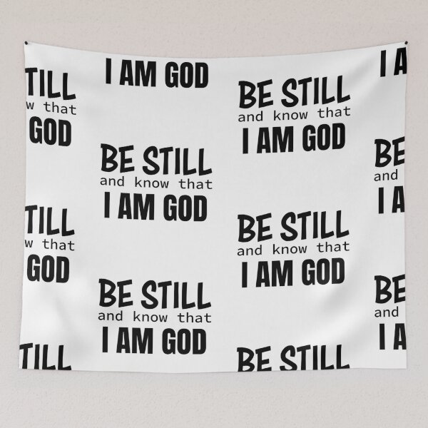 Item preview, Be Still And Know That I Am God | Inspirational Christian Quote Typography Design designed and sold by CrossCrafted.