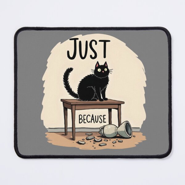Item preview, A black cat and a broken vase. Just because! designed and sold by Studio Nigel.