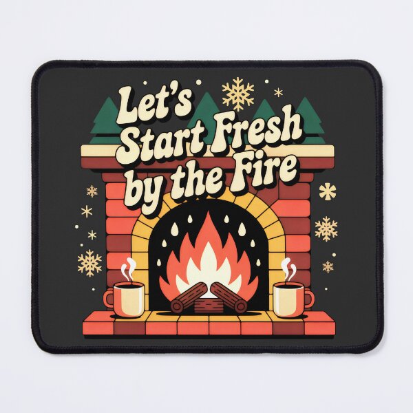 Item preview, Retro Christmas Fireplace Scene designed and sold by SplashTastic.