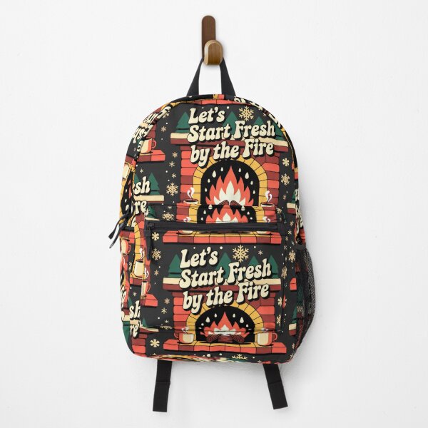 Item preview, Retro Christmas Fireplace Scene designed and sold by SplashTastic.