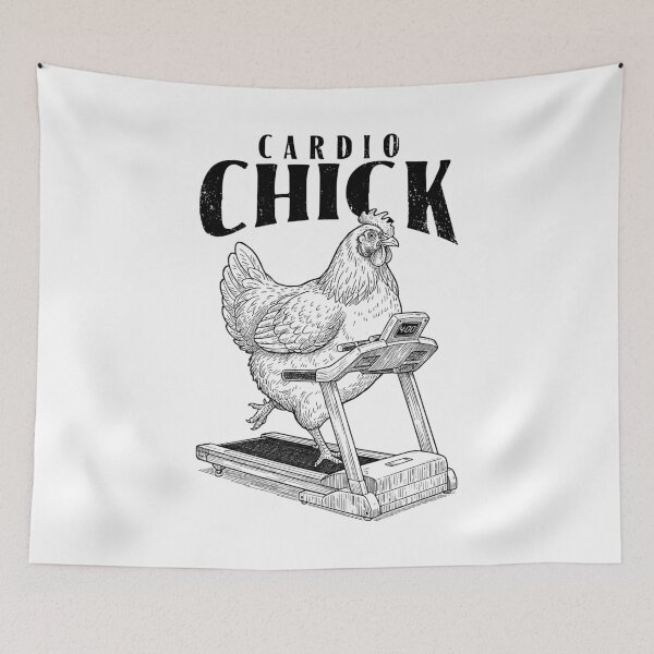 Item preview, Funny Gym Chicken Hen Cardio Chick Workout Fitness Bird designed and sold by GrandeDuc.