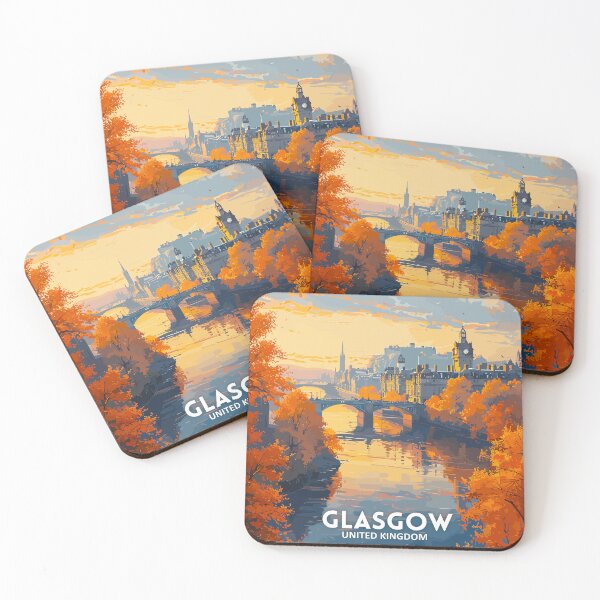 Item preview, Glasgow United Kingdom - Travel art designed and sold by Marciolini.