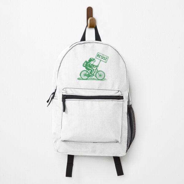 Item preview, Resist Frog on a Bike – Eco Activism & Environmental Protest Art designed and sold by Alluka Brand.