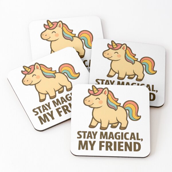 Item preview, Chubby Unicorn – Magical Unicorn Art – Stay Magical, My Friend – Whimsical Fantasy Design designed and sold by Sjshaggy.