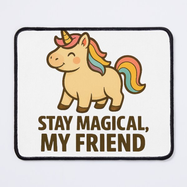 Item preview, Chubby Unicorn – Magical Unicorn Art – Stay Magical, My Friend – Whimsical Fantasy Design designed and sold by Sjshaggy.
