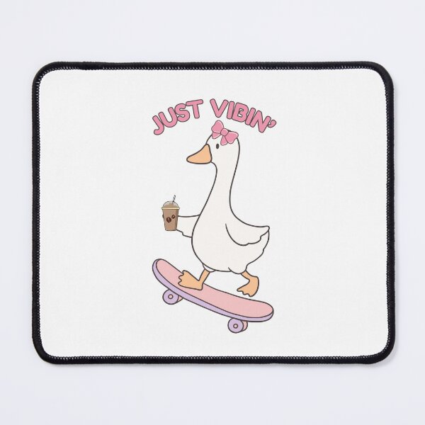Item preview, Just Vibin’ Goose | Cool Goose on Skateboard with Coffee designed and sold by Vistosa Designs.