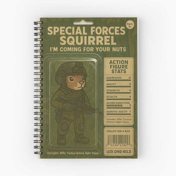 Item preview, Special forces squirrel has an action figure.  designed and sold by LumberjackTNArt.