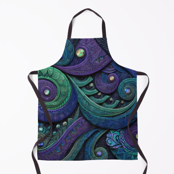 Item preview, New Zealand Māori Paua Pattern Koru Design 563 designed and sold by GrinGalore.