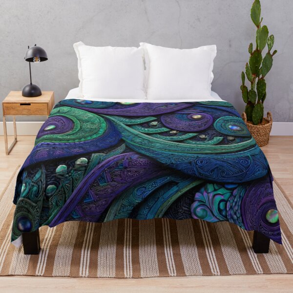 Item preview, New Zealand Māori Paua Pattern Koru Design 563 designed and sold by GrinGalore.