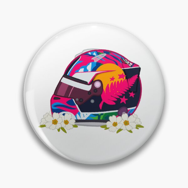 Item preview, Liam Lawson 2025 Singapore Helmet With Flowers  designed and sold by OriDraws.