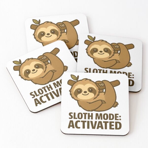 Item preview, Playful Sloth – Cute Sloth Quote – Sloth Mode: Activated – Relaxation Animal ArtPlayful Sloth – Cute Sloth Quote – Sloth Mode: Activated – Relaxation Animal Art designed and sold by Sjshaggy.
