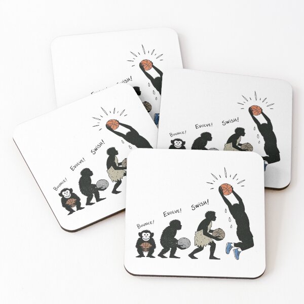 Item preview, Basketball Evolution Funny Sports Design designed and sold by MonkiFlipp.