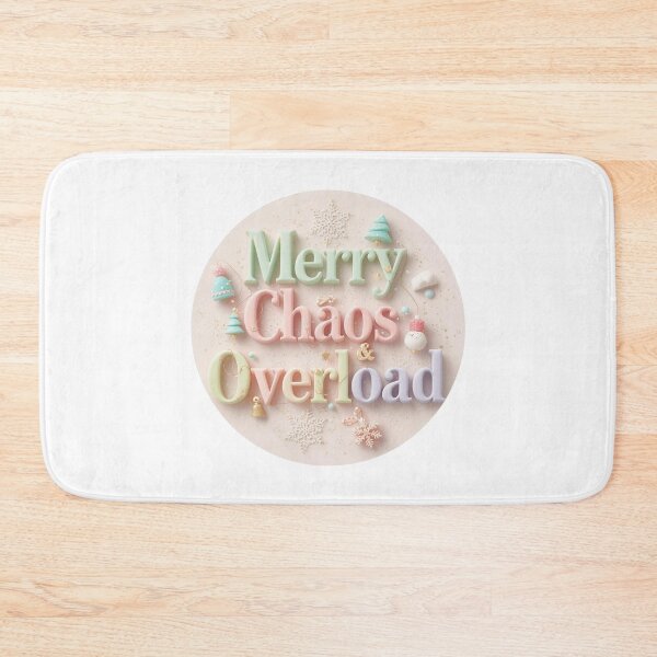 Item preview, Merry Chaos & Overload – Funny Pastel Christmas Aesthetic Design designed and sold by jelonkaa.