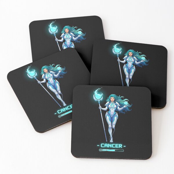 Item preview, Cancer Zodiac as Female Video Game Character - Water Mage designed and sold by A Mediterranean Crab.